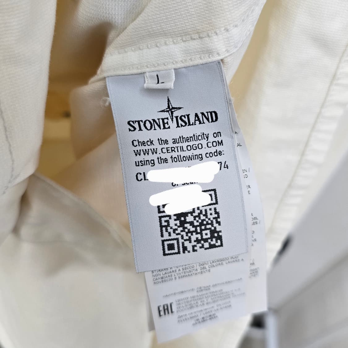 스톤아일랜드 올드이펙트 오버셔츠 자켓 L사이즈 100 판매 상품이미지3