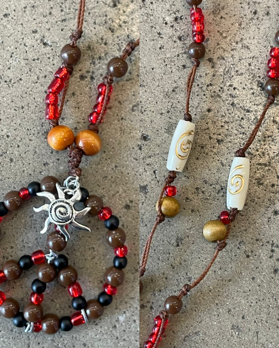 핸드메이드 비즈 피스 목걸이  상품이미지2