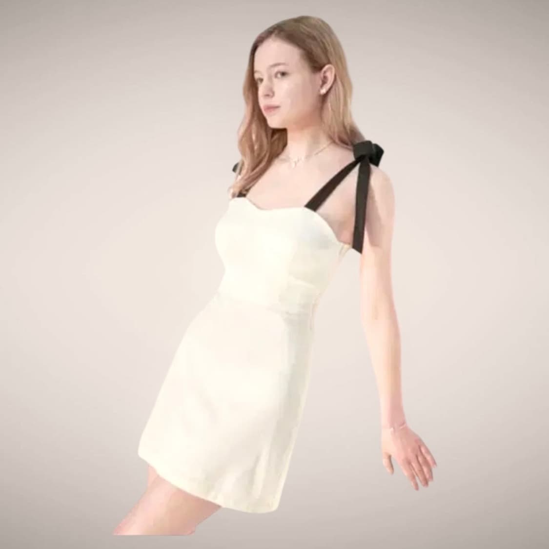 [S] 조인서울 리본 뷔스티에 미니원피스 상품이미지1