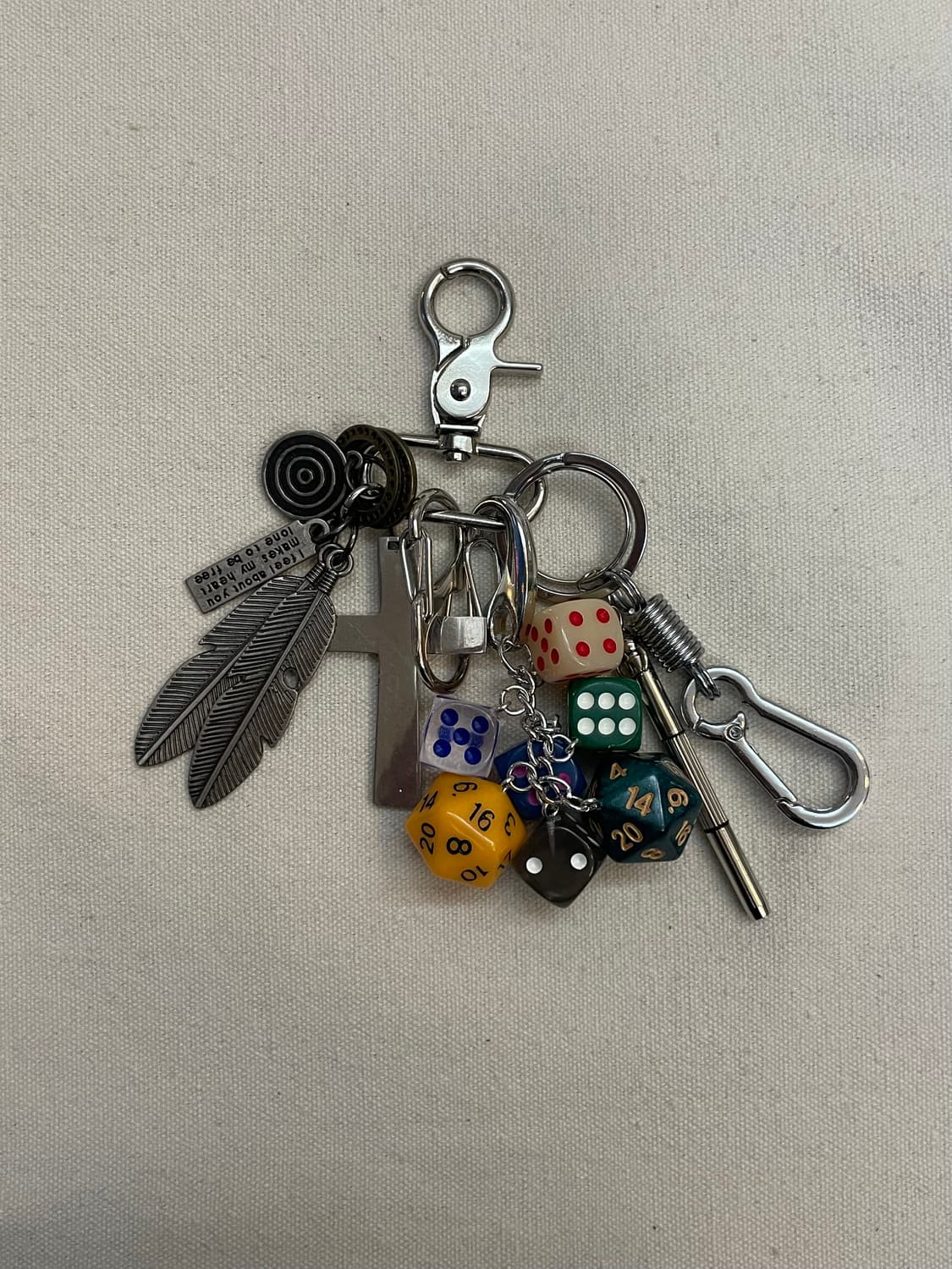 🎲 행운과 자유를 담은 감성 주사위 키링 상품이미지2