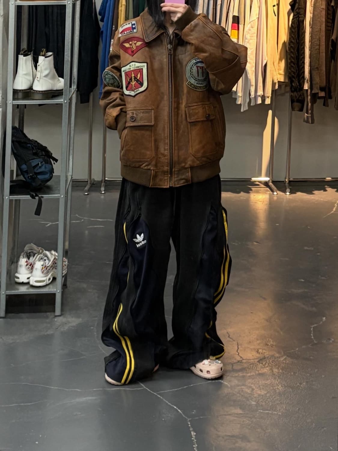 아비렉스 패치 디테일 가죽자켓 A2899 상품이미지1