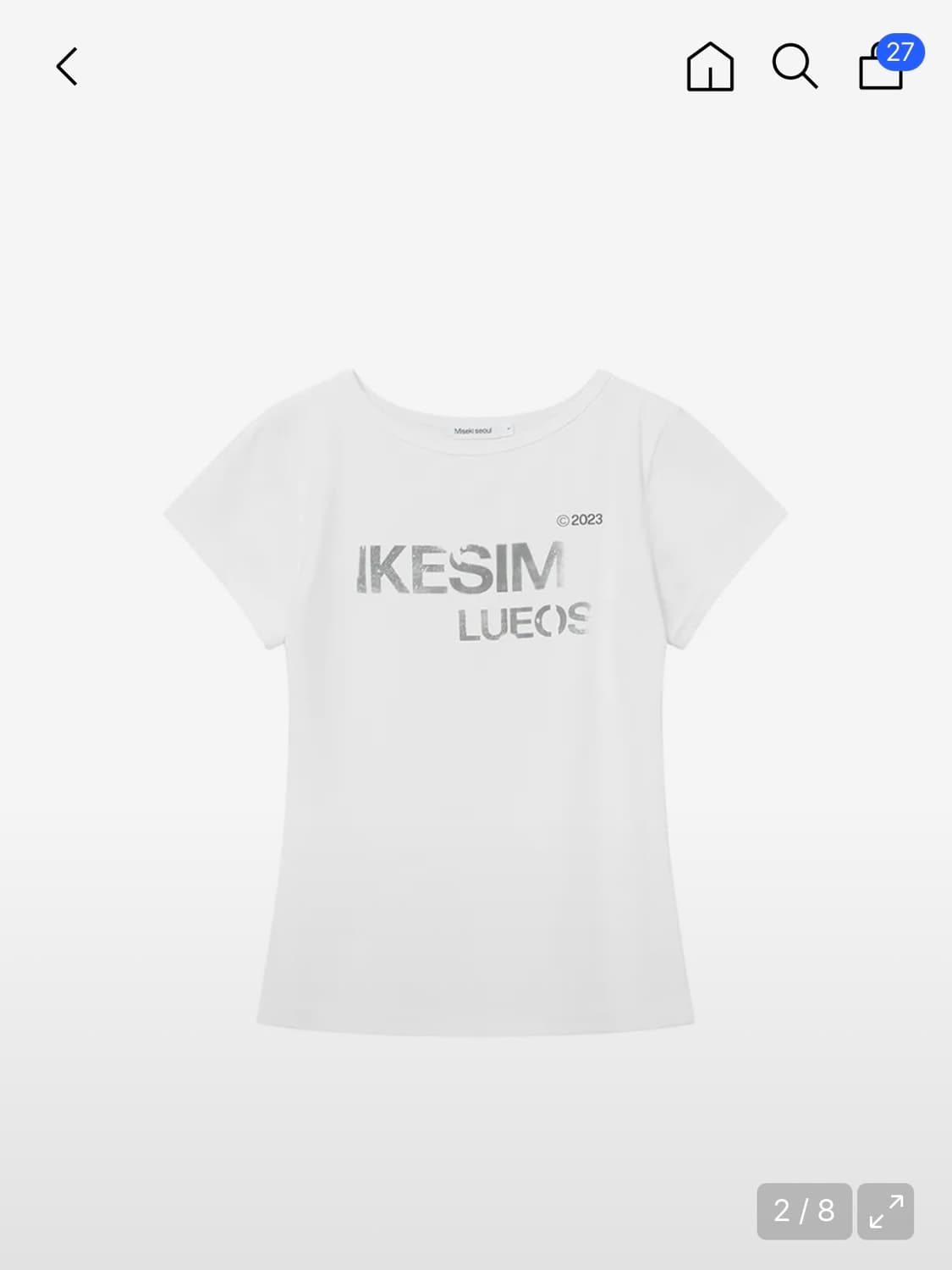 미세키서울 반팔 2사이즈 Ikesim short sleeves 상품이미지1