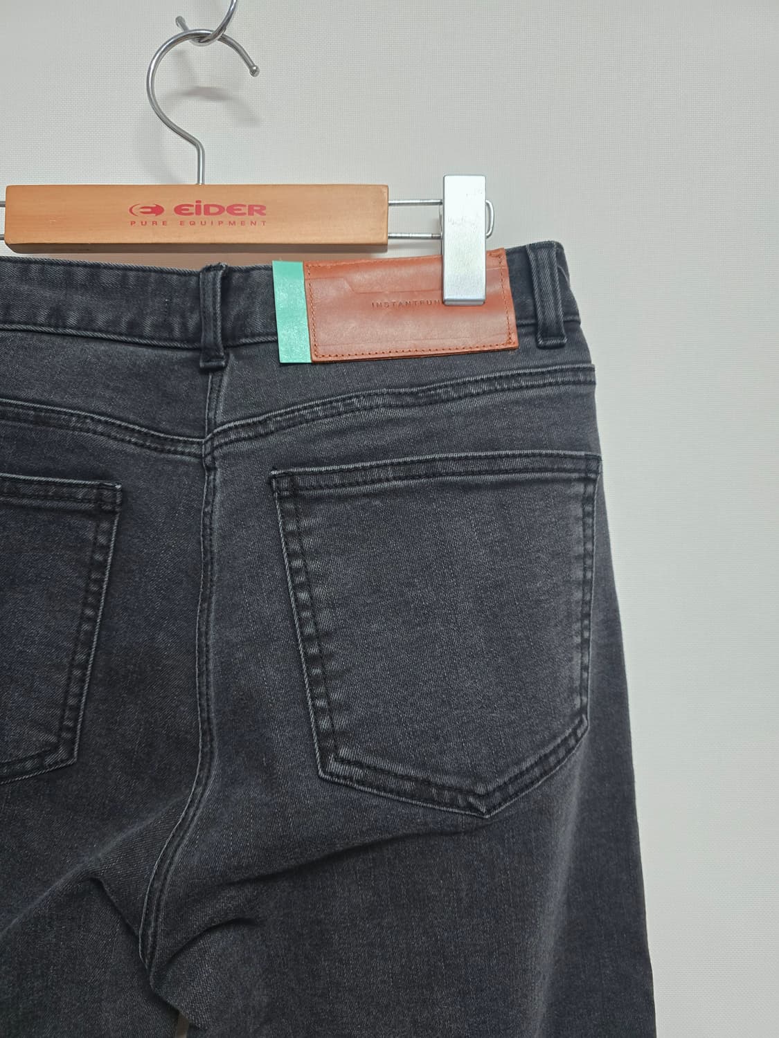 인스턴트펑크 블랙 데님 팬츠 스트레이트진 상품이미지4