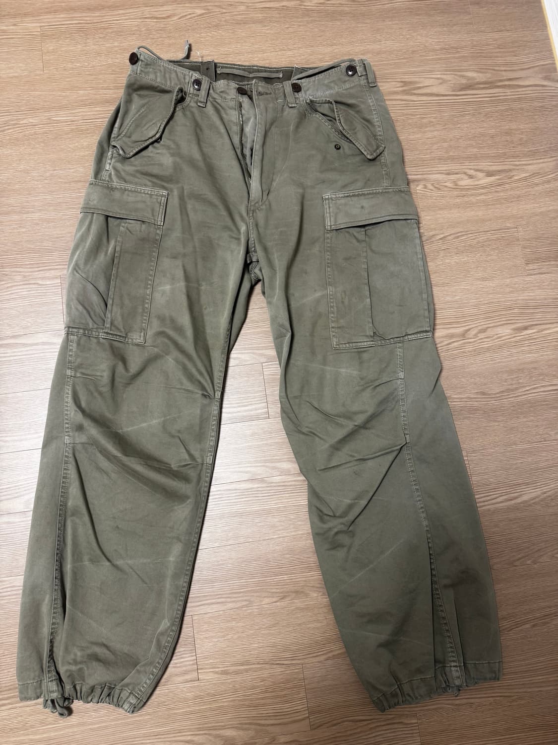 폴로 립스탑 카고 33-32 카키 팬츠 팝니다 상품이미지1