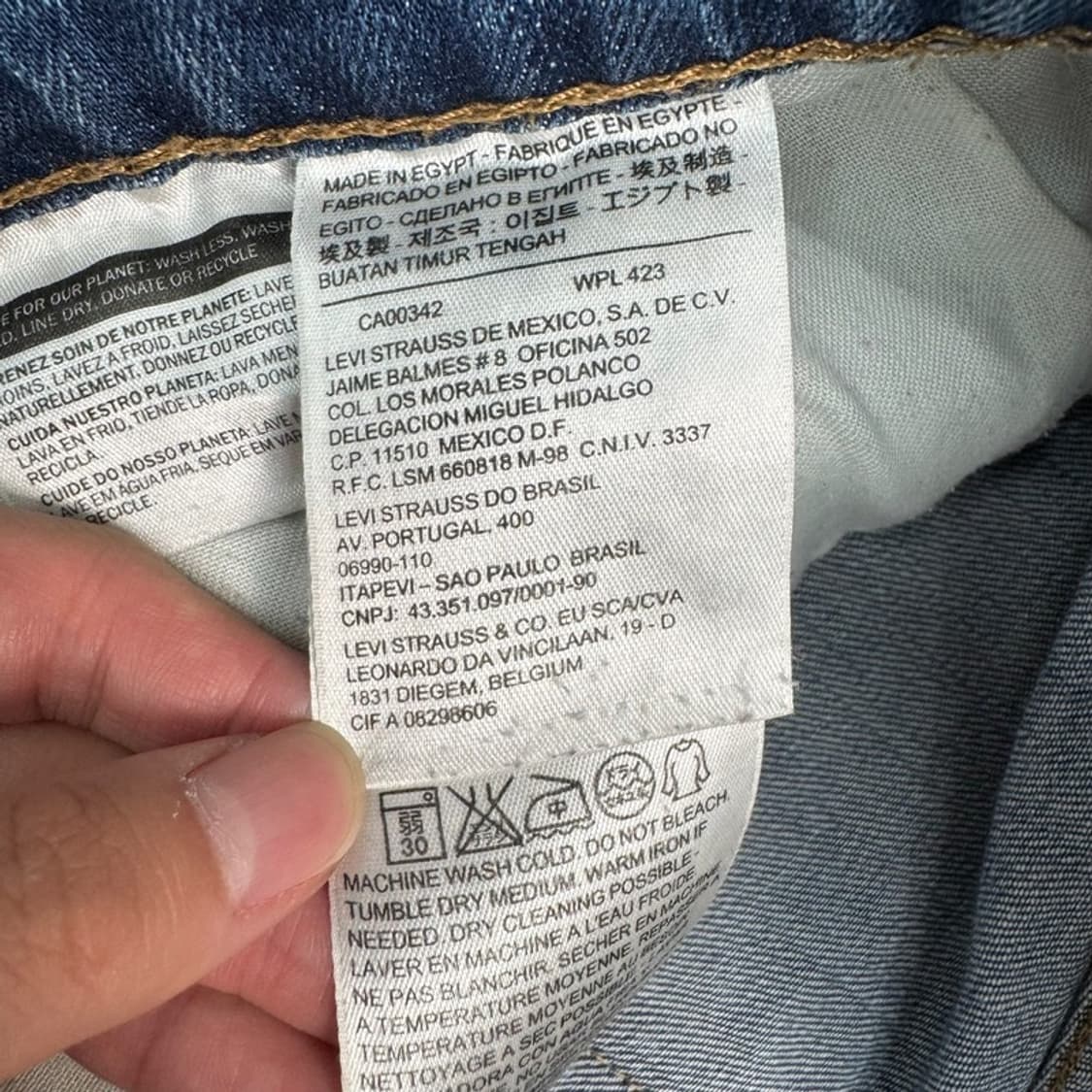LEVI STRAUSS & CO 504 데님팬츠 32 L34 상품이미지5