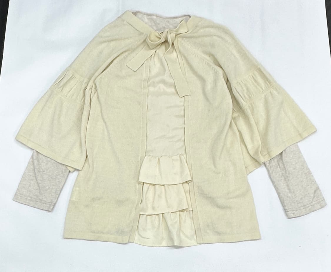 🍓사와코의 연말 홈파티 코디세트🍓케이프st 니트  레이어드 롱스커트  상품이미지4