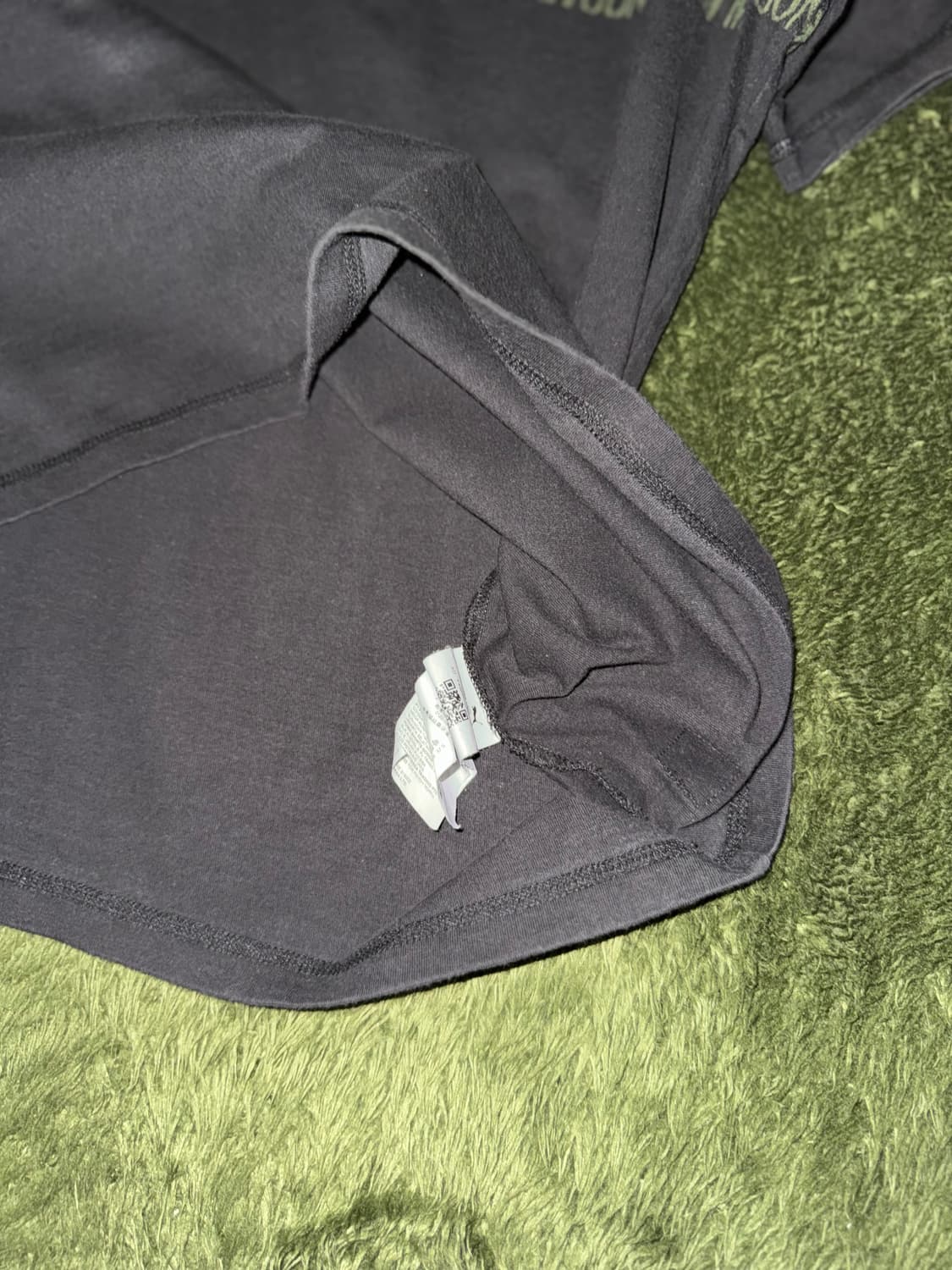 [XL] 푸마 X 메종 키츠네 콜라보 자카드 티셔츠 블랙 상품이미지6