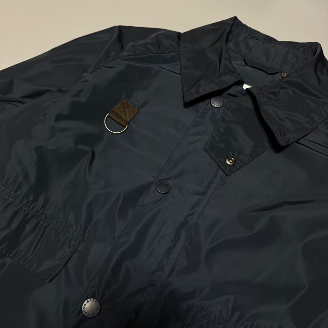 바버(Barbour) 다크네이비컬러 나일론 폴리에스터 쇼트 스페이 자켓 상품이미지6