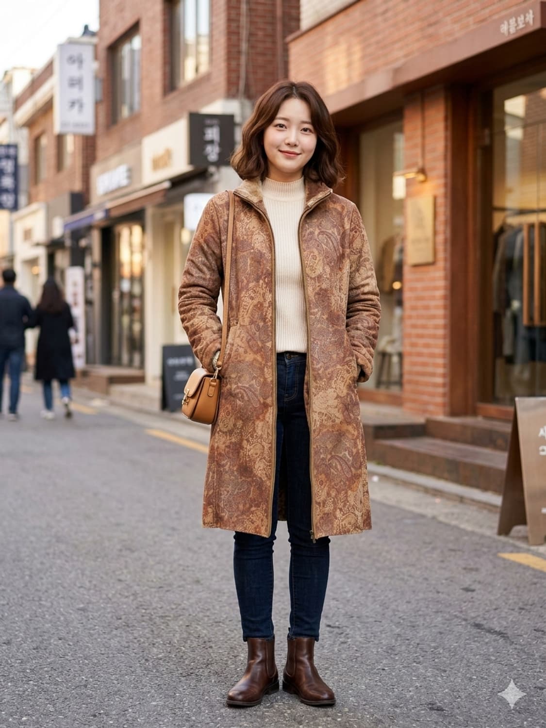 랄프로렌 1967 페이즐리 쉐르파 롱 무스탕 상품이미지1