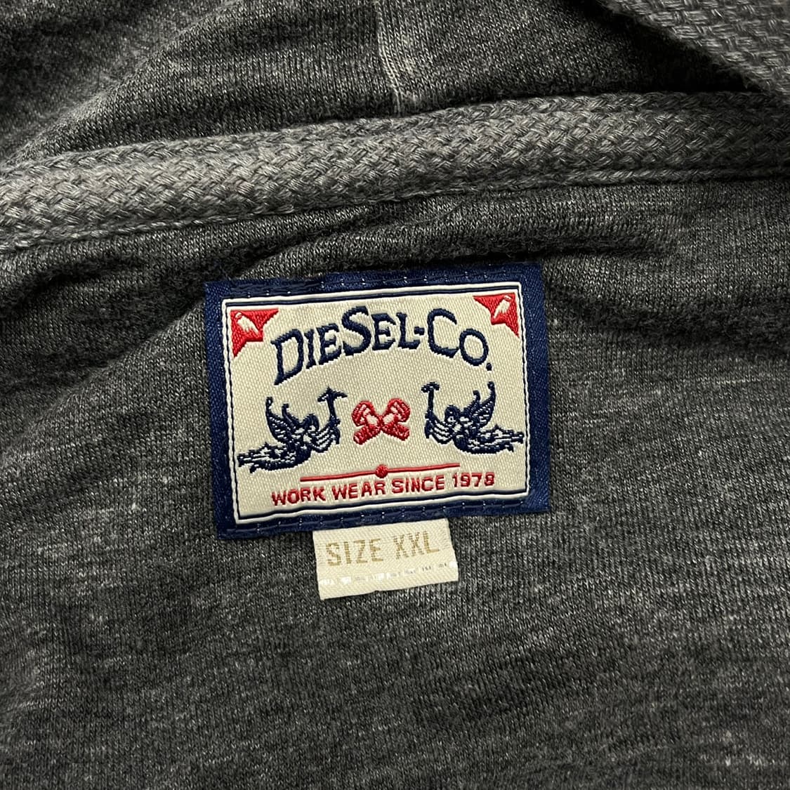디젤 그레이 데님 후드집업  상품이미지5
