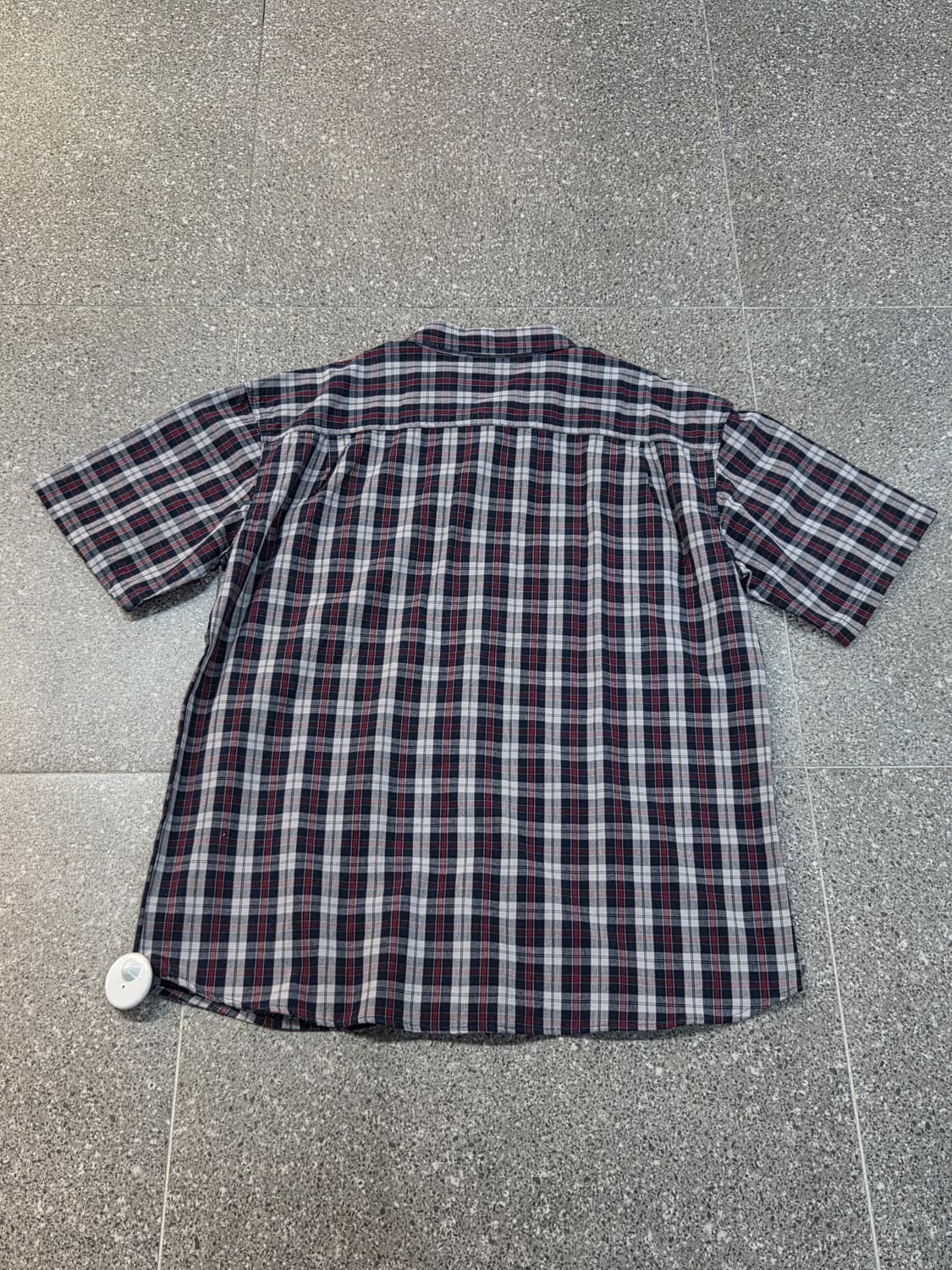 칼하트 네이비 체크반팔셔츠 상품이미지5