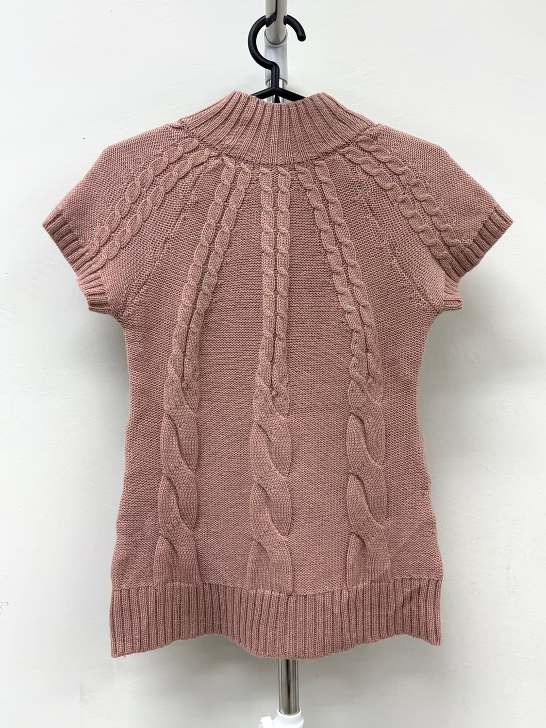 빈티지 연핑크 하프 니트 상품이미지7