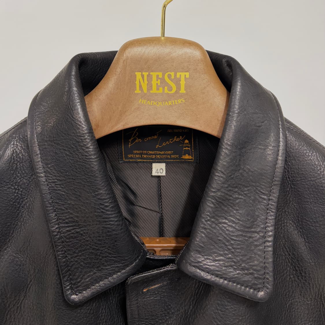 본쿠라 사샤 레더 카코트 40 새상품 상품이미지6