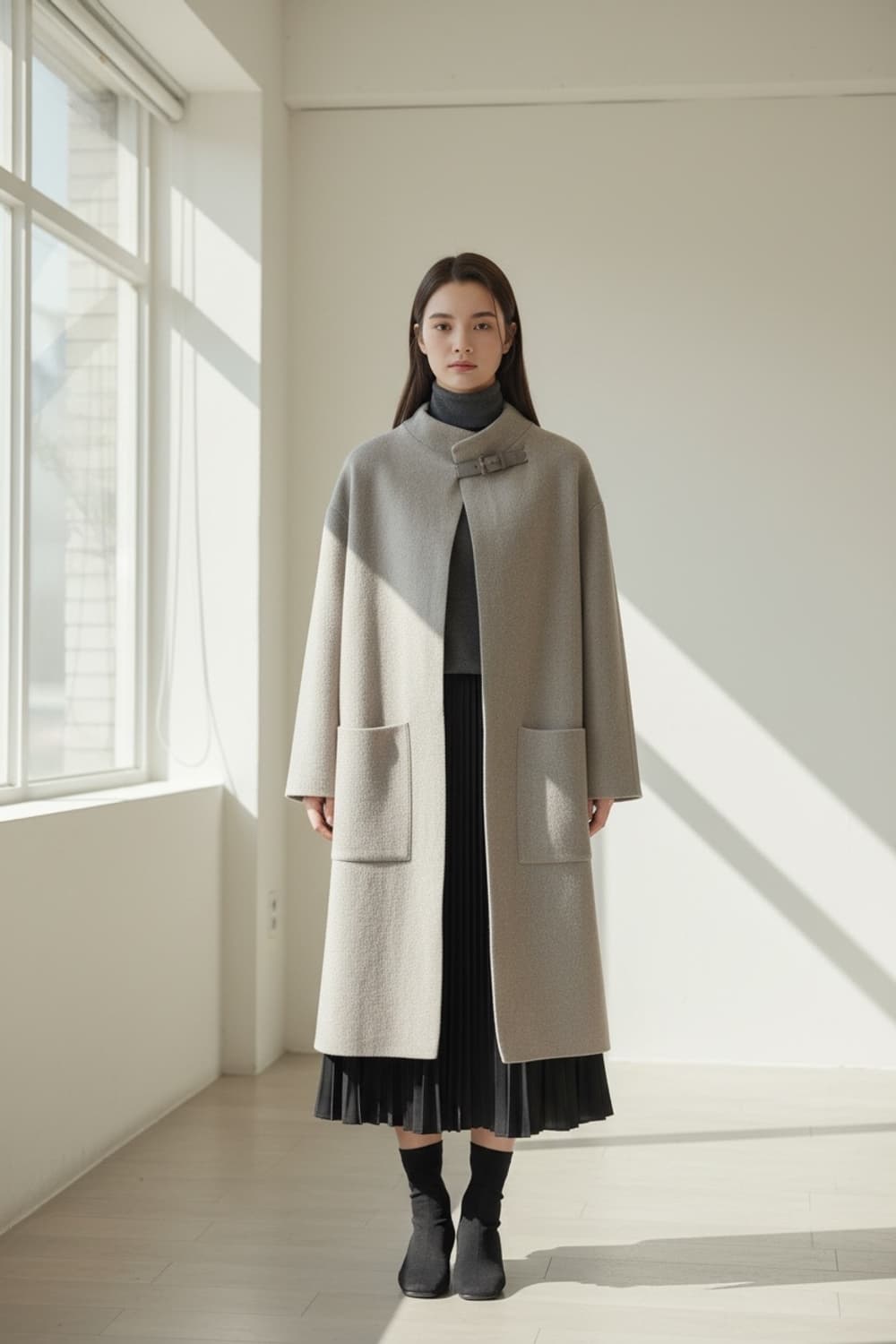 F/ 타임 캐시미어100 롱 코트 상품이미지1