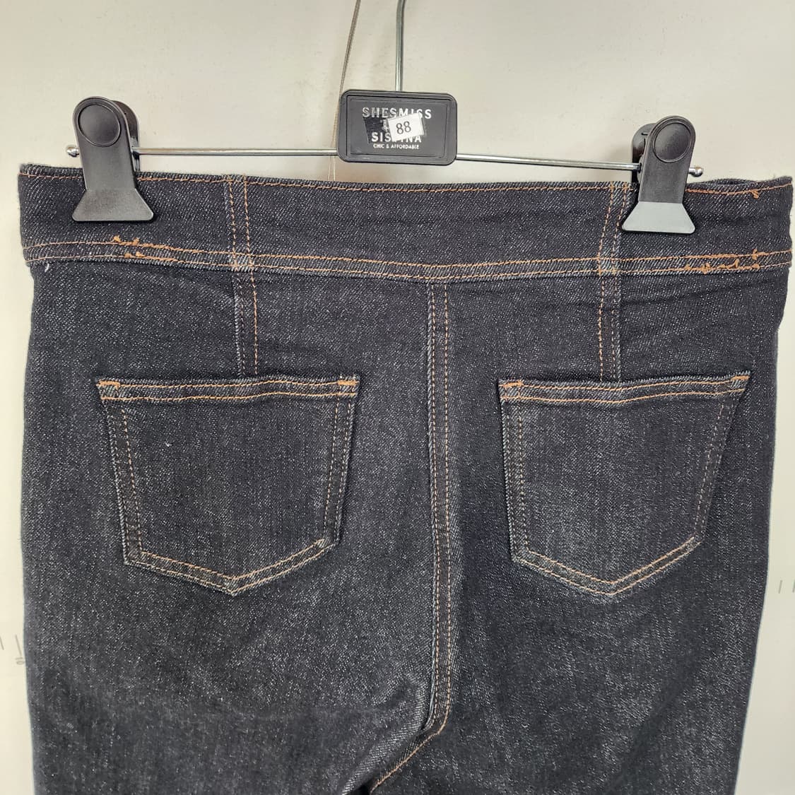 잇미샤 블랙 와이드 데님 팬츠 상품이미지4