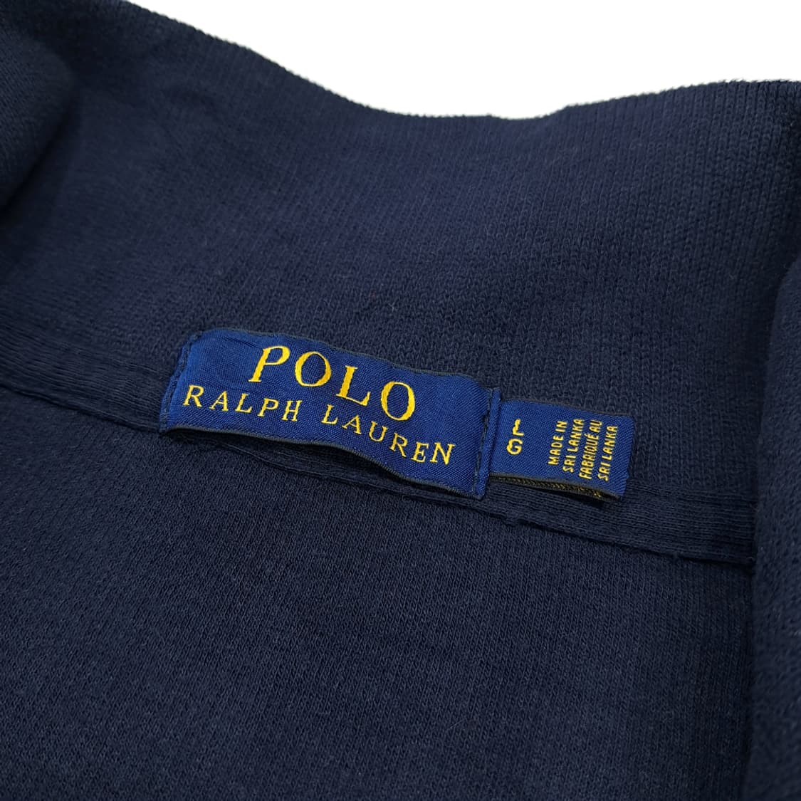 CL275 XL 폴로 가죽풀러 레드포니 네이비 하프집업 니트 스웨터 상품이미지3