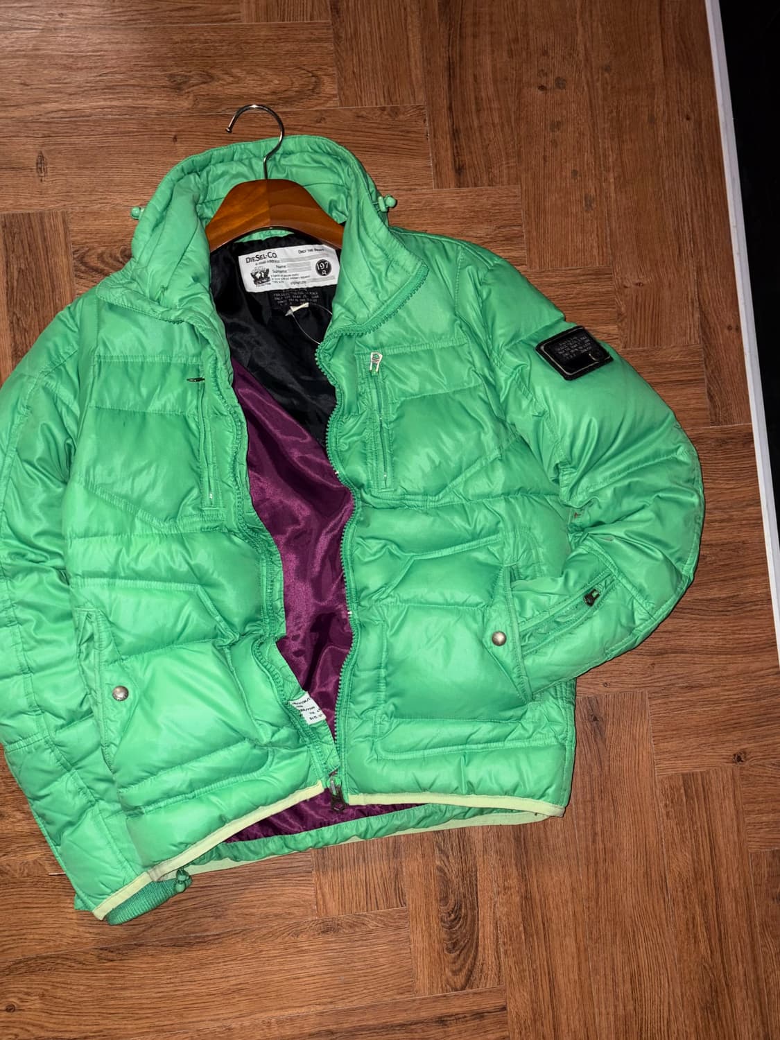 Diesel 디젤 민트 경량패딩 상품이미지1