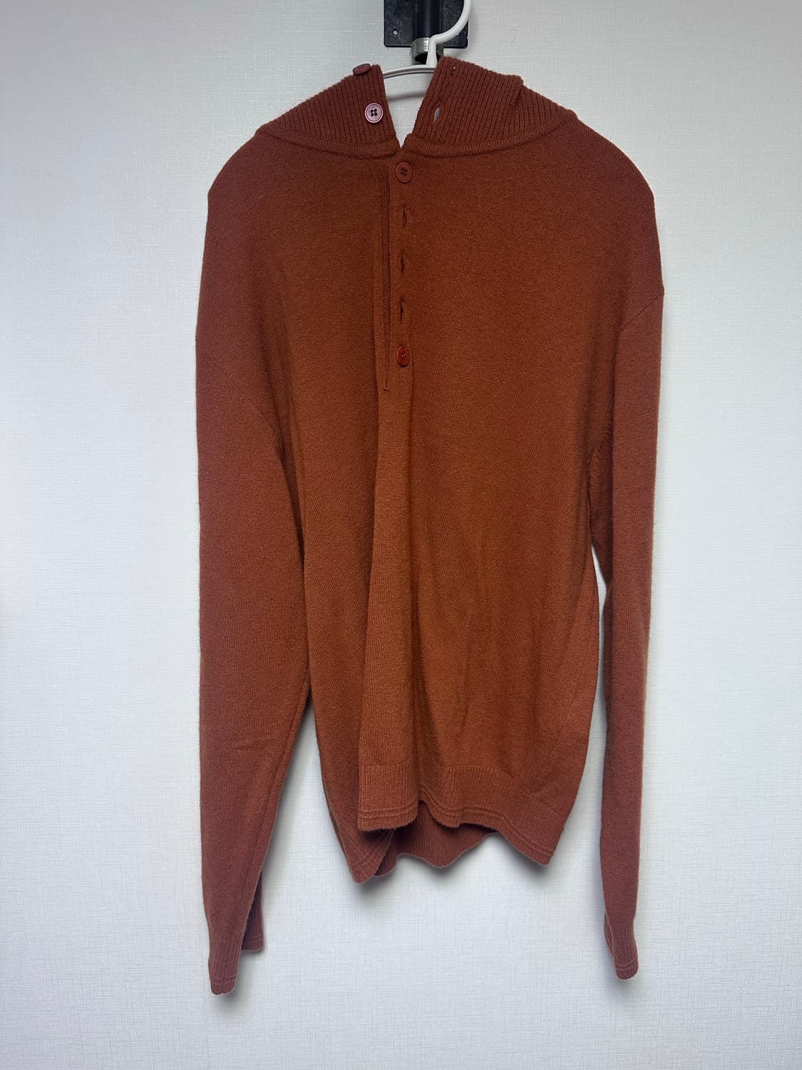 Colorcolour 버튼 니트 후드 상품이미지2