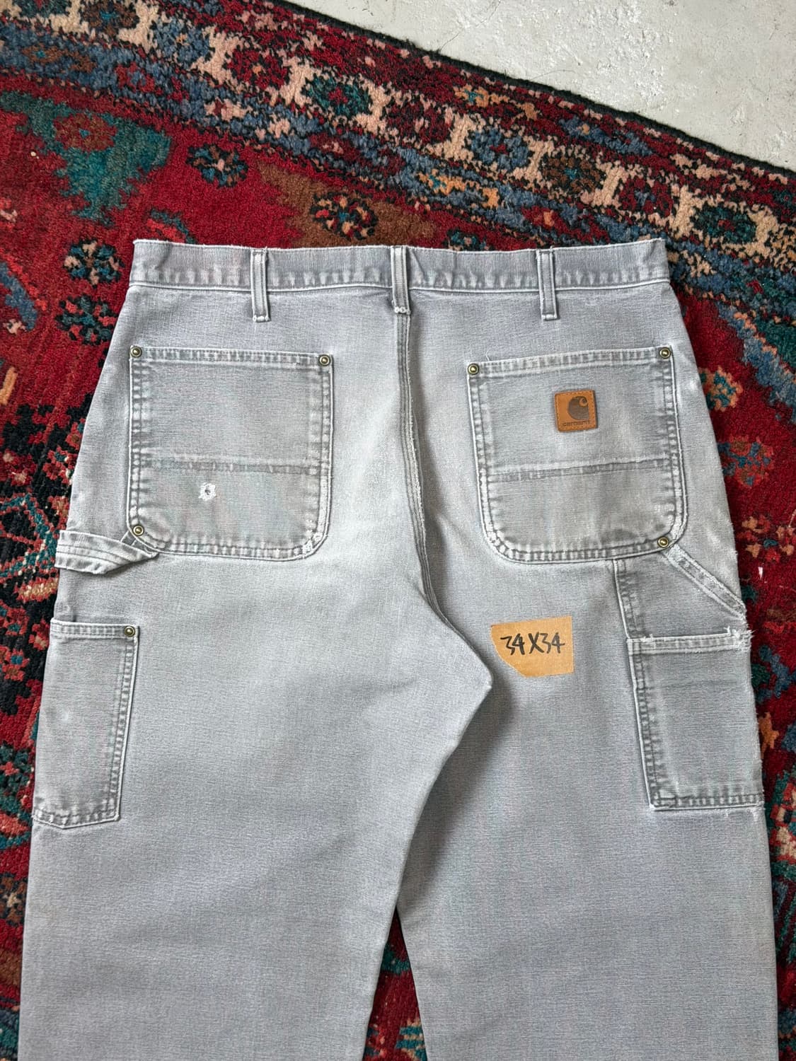 OG 칼하트 B136 GVL 더블니 칼하트 더블니 그레이 썩블니 상품이미지6