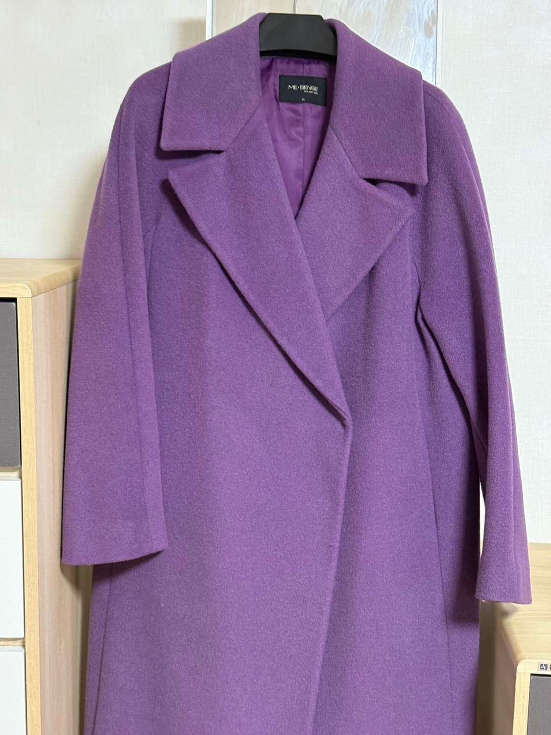 ME SENSE 퍼플 롱 코트 55 상품이미지1