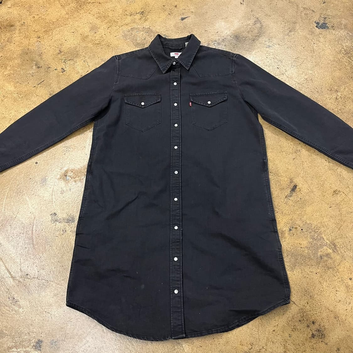 [정품/L] 리바이스 블랙 웨스턴 셔츠 b8 상품이미지3