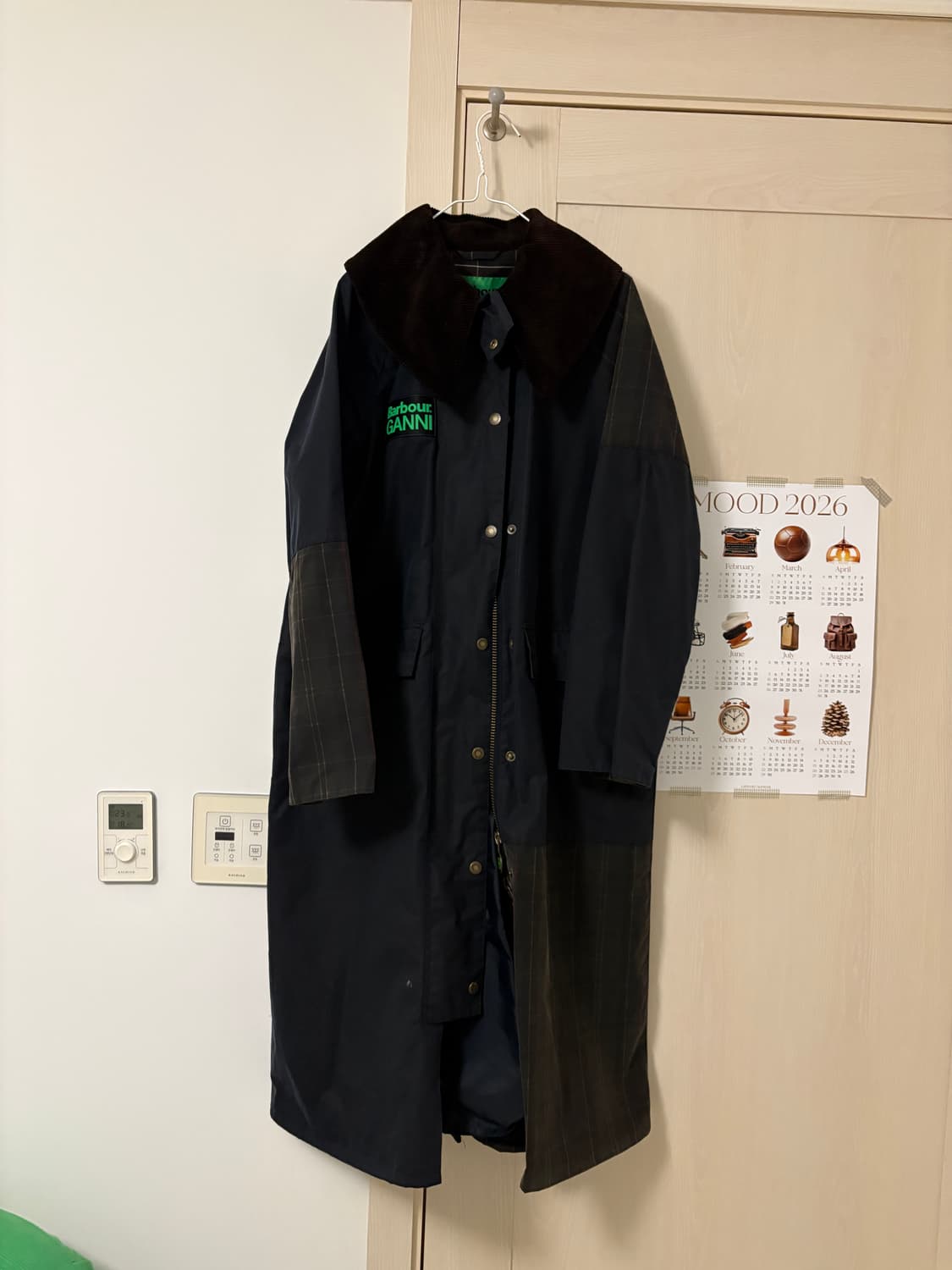 바버X가니 콜라보 왁스자켓 EU34 UK8 상품이미지1