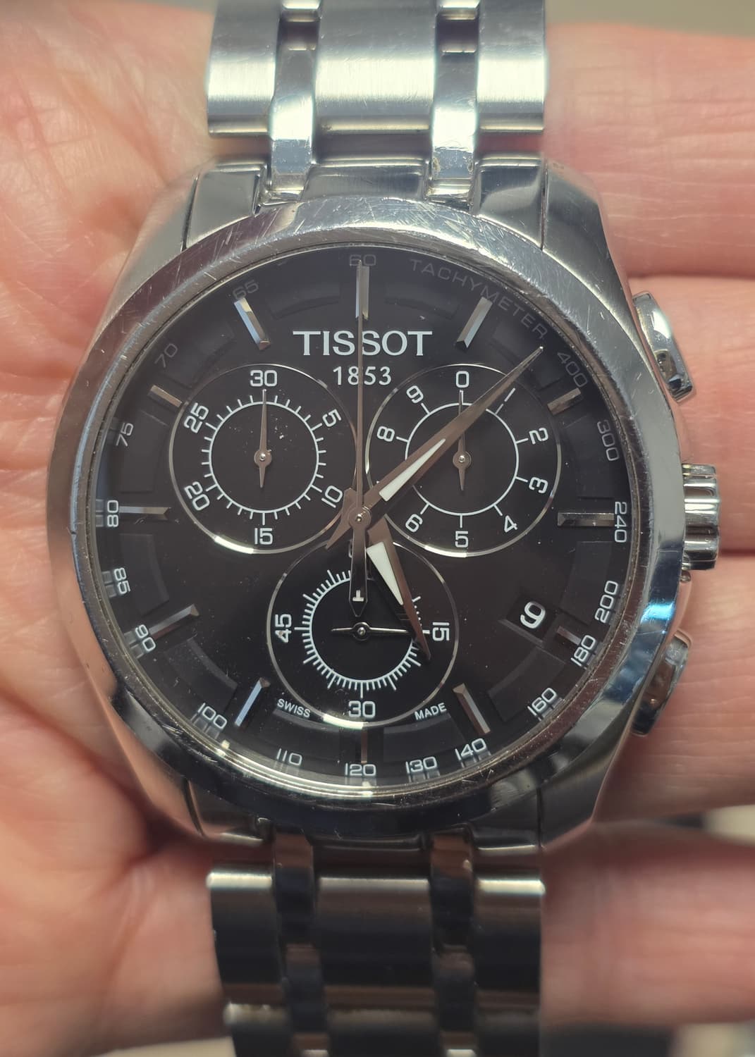 티쏘 (TISSOT) 꾸뜨리에 T035.617.11.051.00 크로노그 상품이미지2