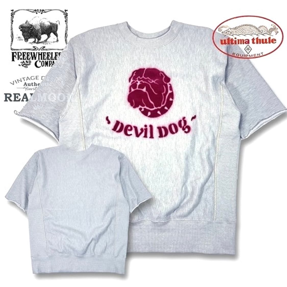 [L]프리휠러스 울티마툴레 "USMC DEVIL DOG" 반팔 스웻 셔츠 상품이미지1