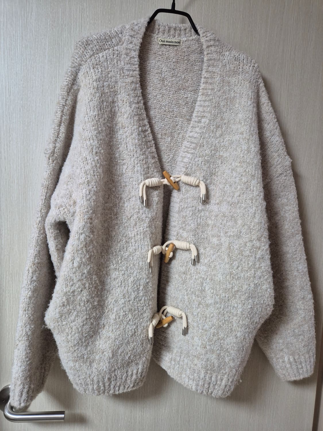 위메농 울버튼  니트 가디건 더플가디건 상품이미지3