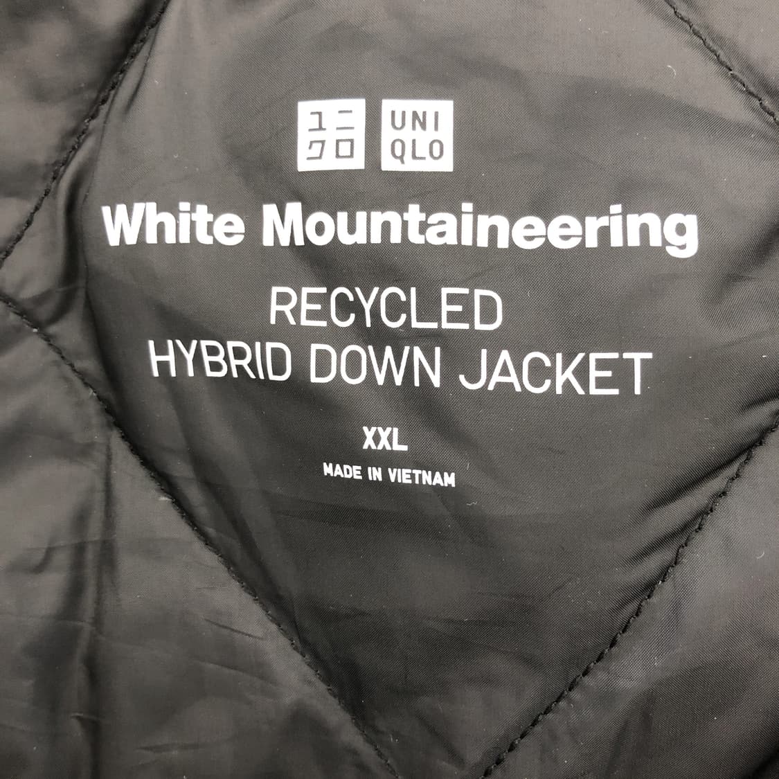 유니클로 화이트마운티니어링 리사이클드 하이브리드 다운자켓 XXL  상품이미지5