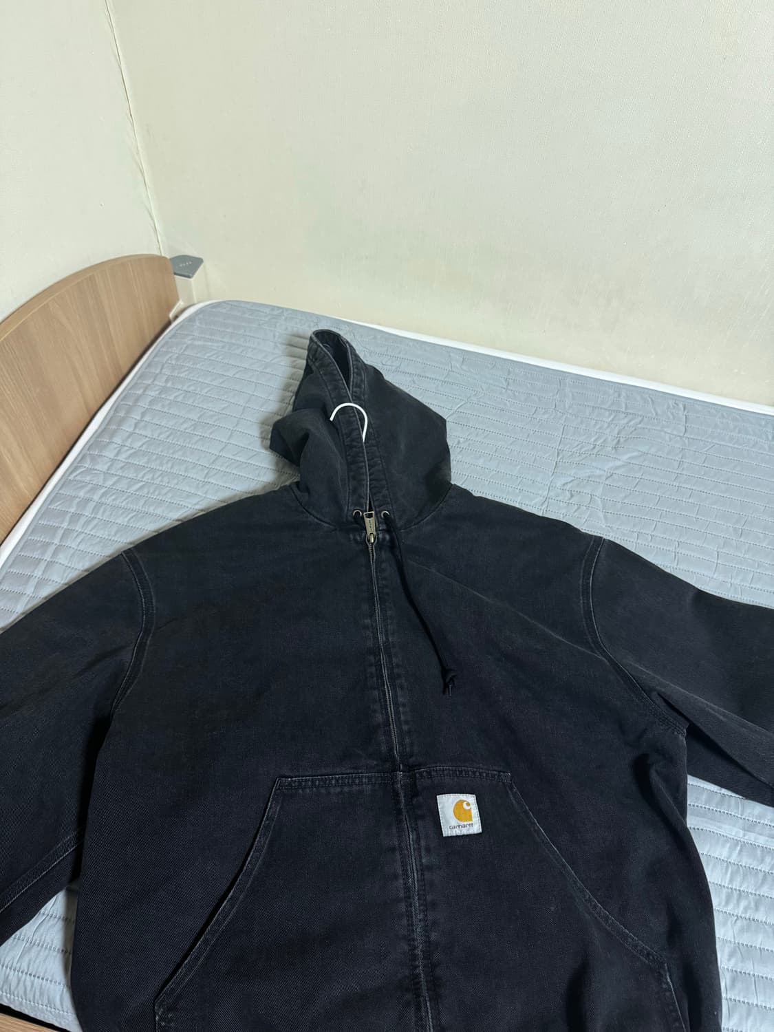 칼하트 WIP 메이틀랜드 데님 OG 액티브 자켓 블랙 스톤 워시드 상품이미지3