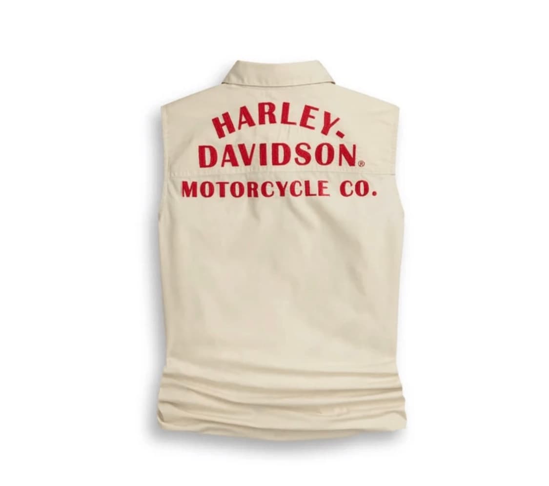 Harley Davidson Skull Tie-front shirt 상품이미지3