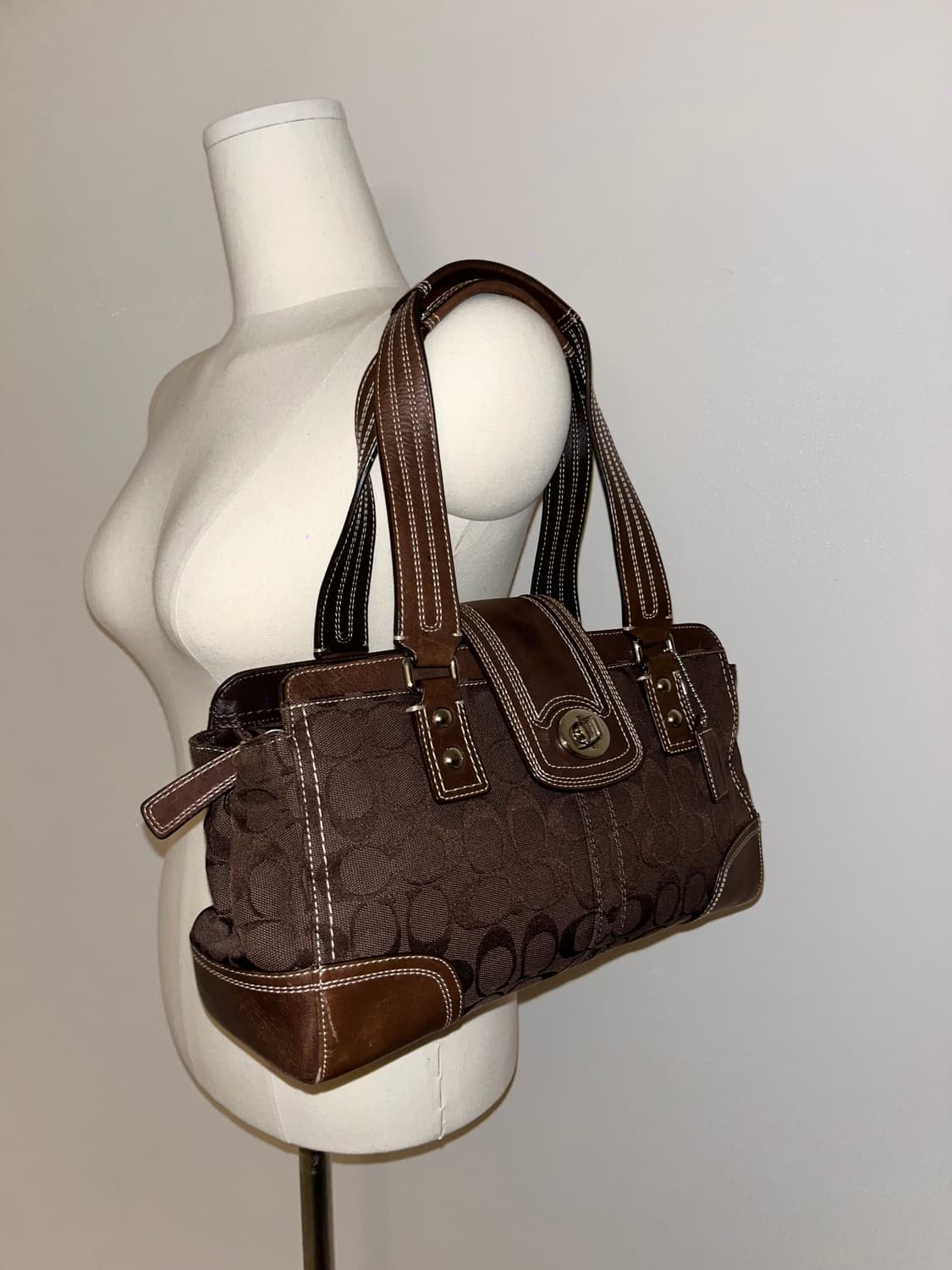 📦 Coach All Brown Shoulder Bag 상품이미지5