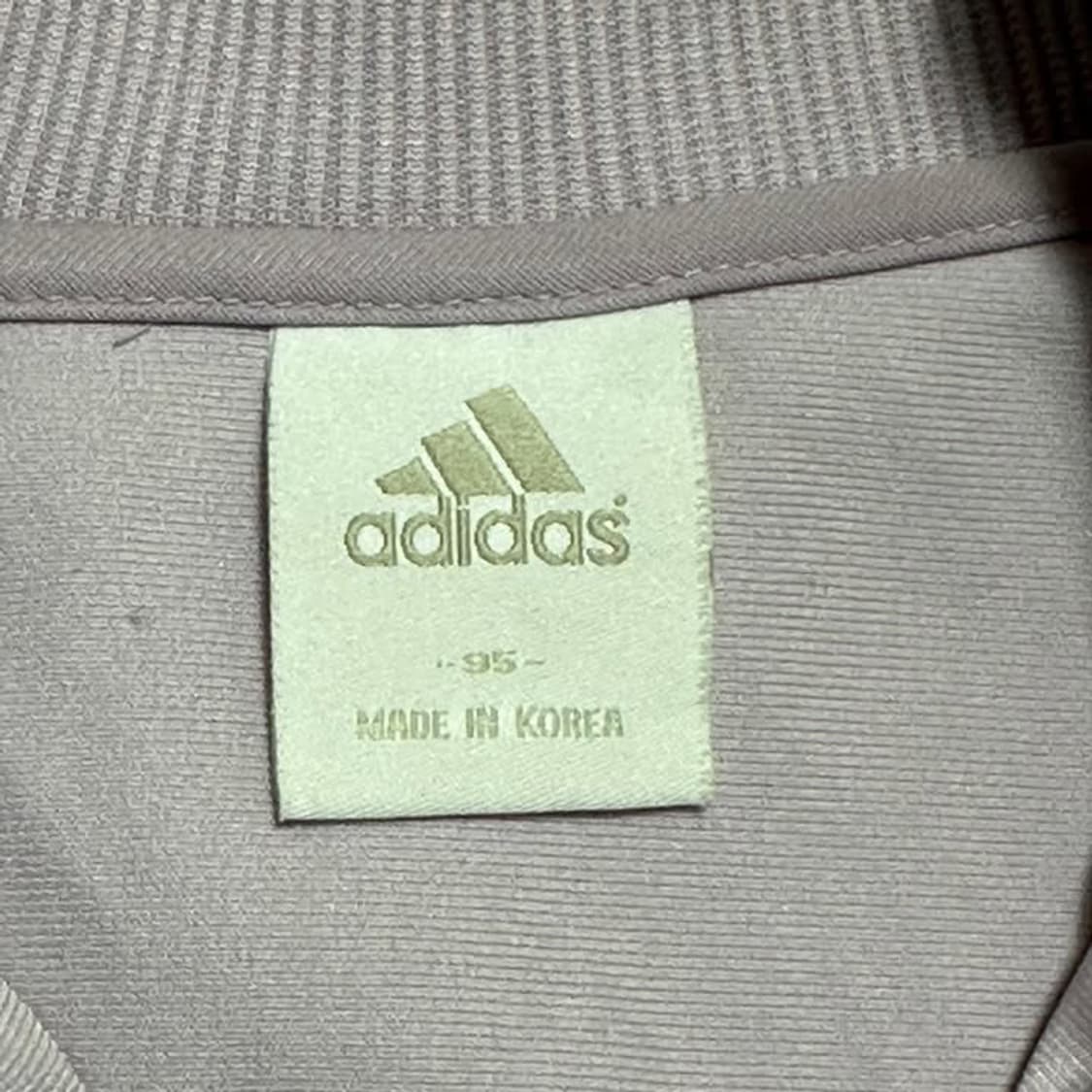 아디다스 큐빅로고 크림배색 라이트퍼플 트랙탑 상품이미지4