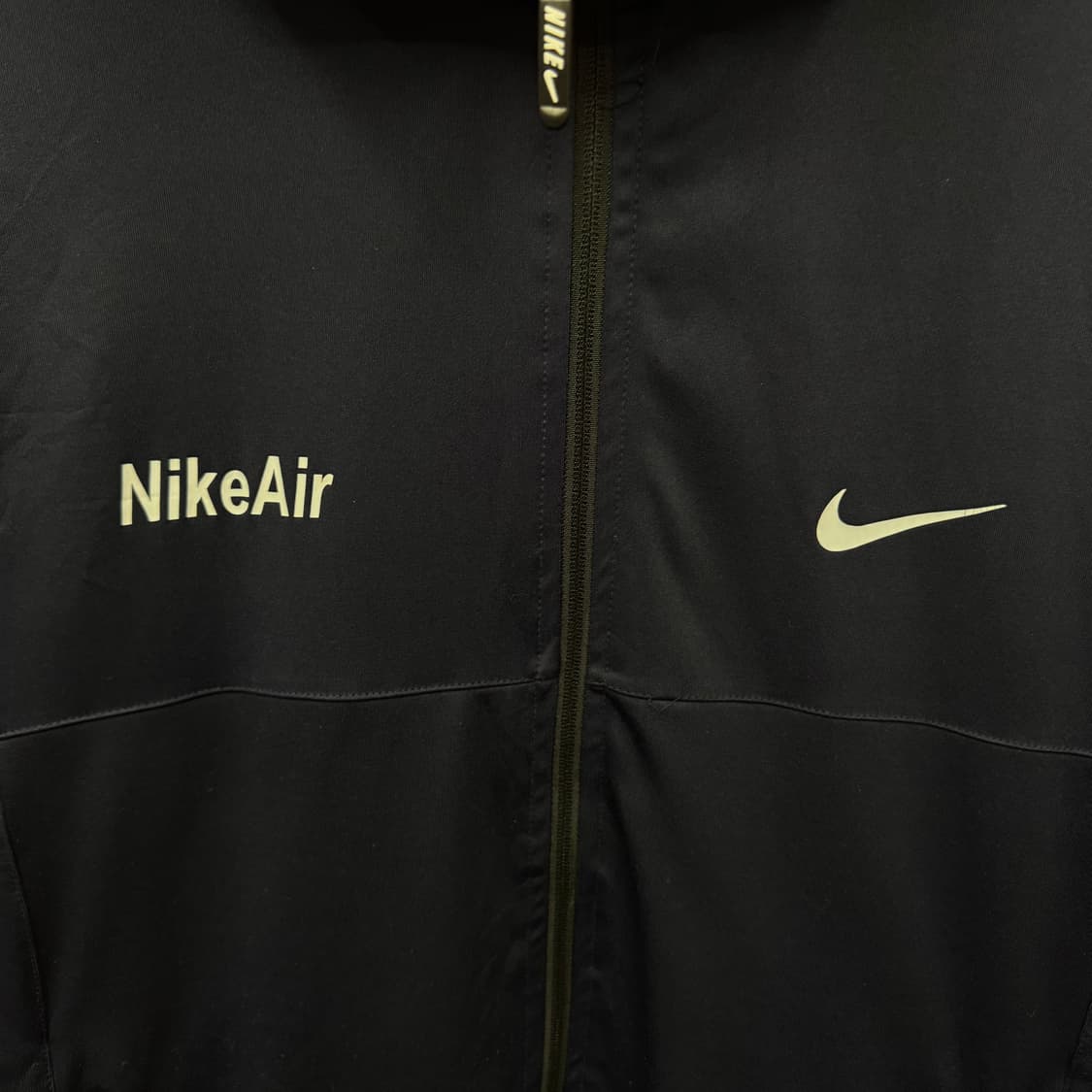 나이키 에어 후드 트랙 자켓 전면 스우시 로고 포인트 네이비 화이트 상품이미지5