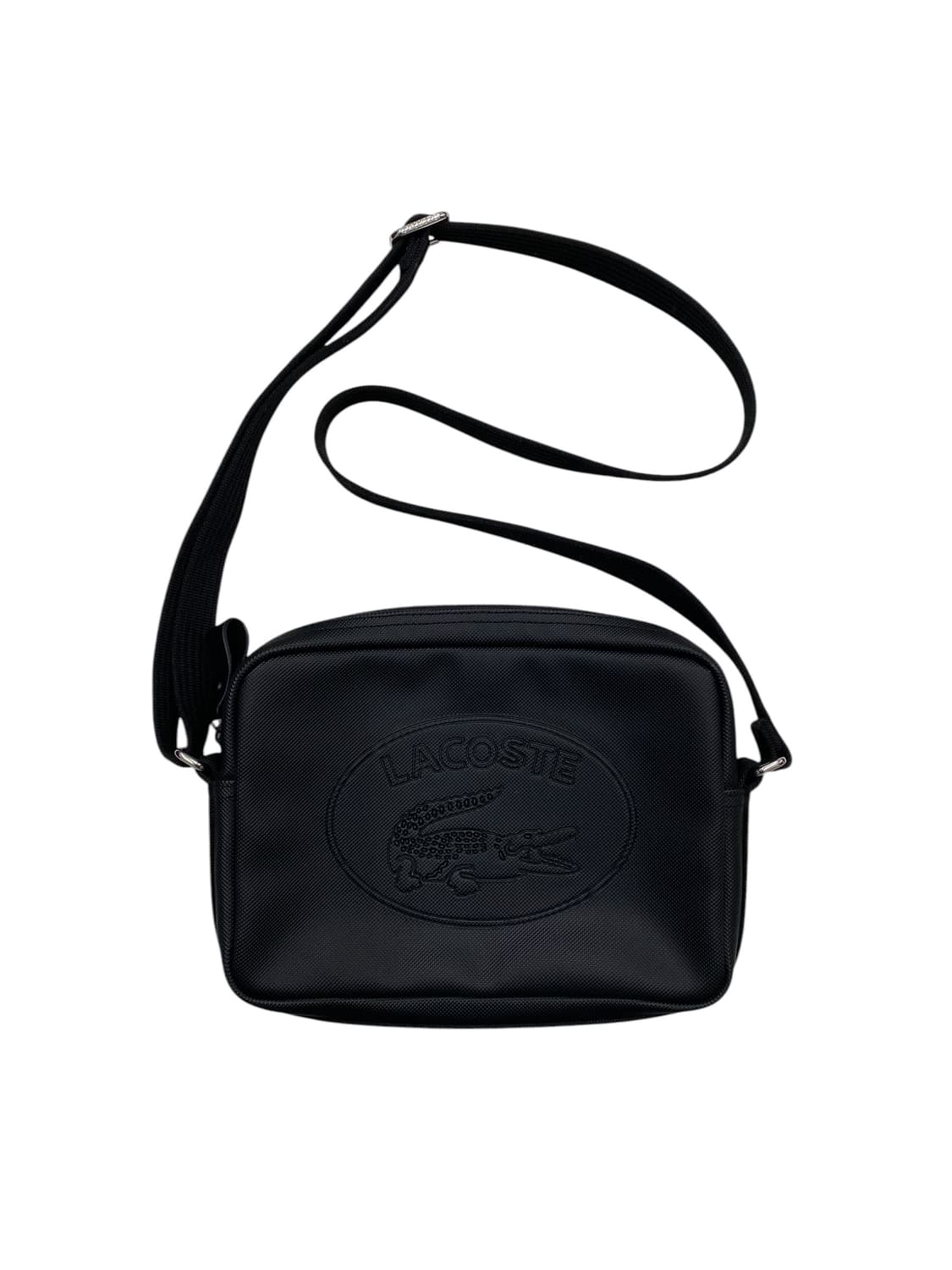 라코스테 pvc 블랙 크로스백 상품이미지1
