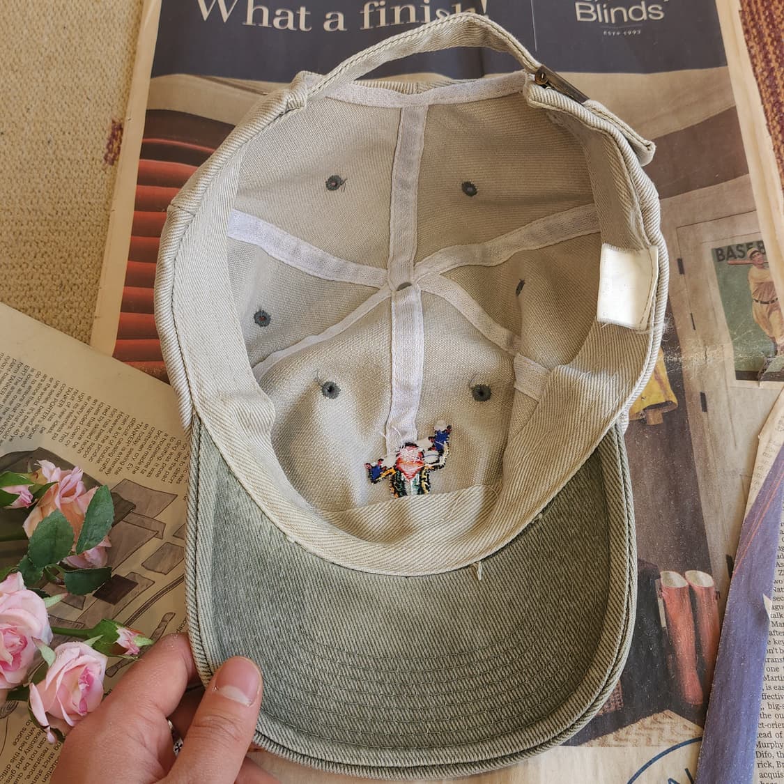 90s 빈티지 모자 애니멀 캡모자 트러커캡 미국 빈티지 독화살개구리 상품이미지5