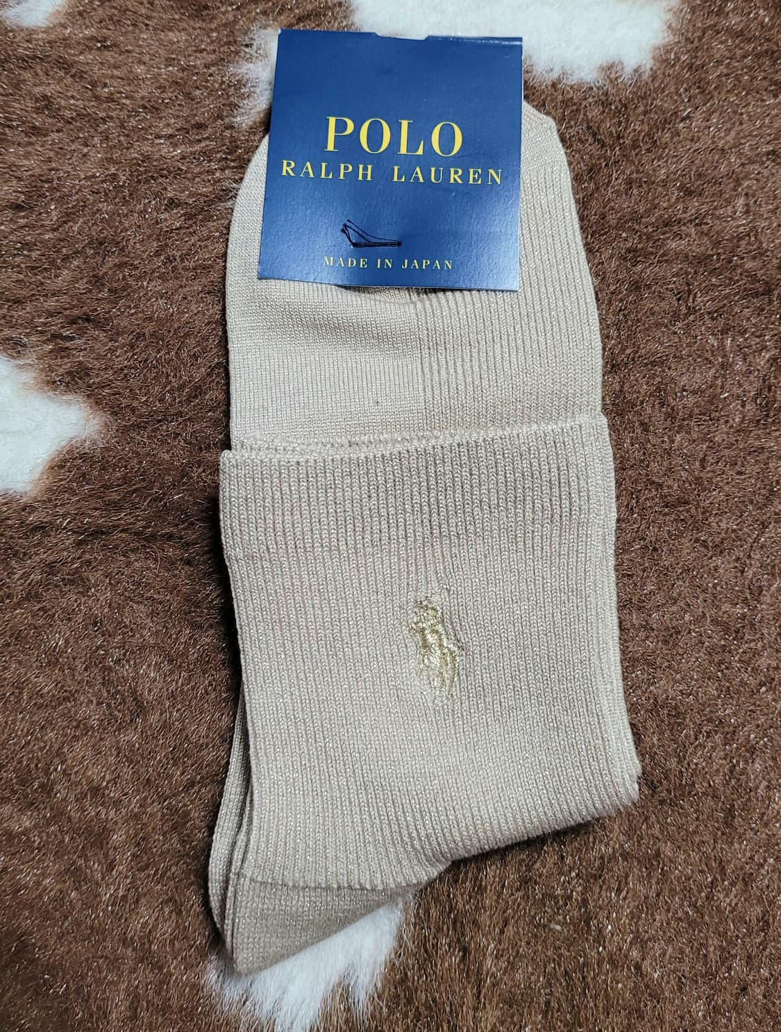 폴로 랄프로렌 여성용 금실 발목 양말 3족 셋트 상품이미지3