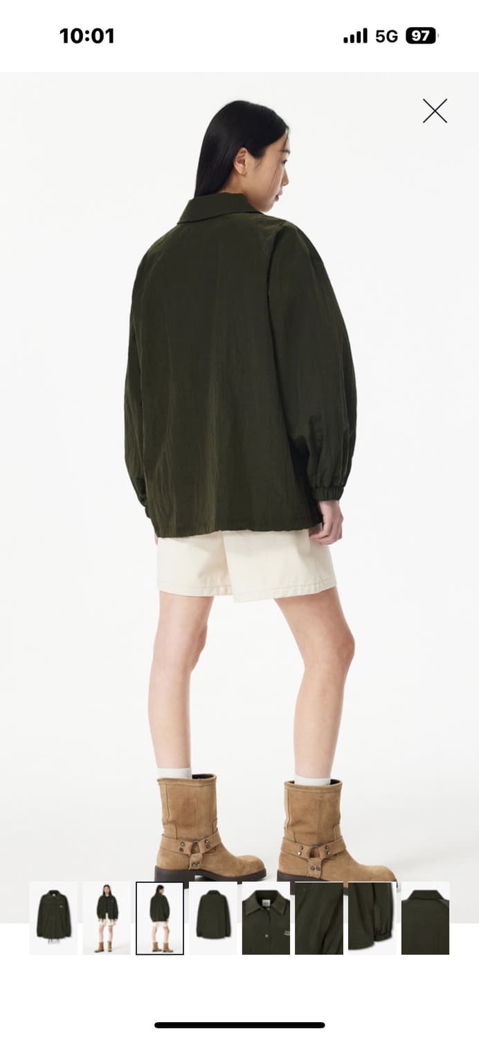 톰보이 오버핏 블루종 상품이미지3