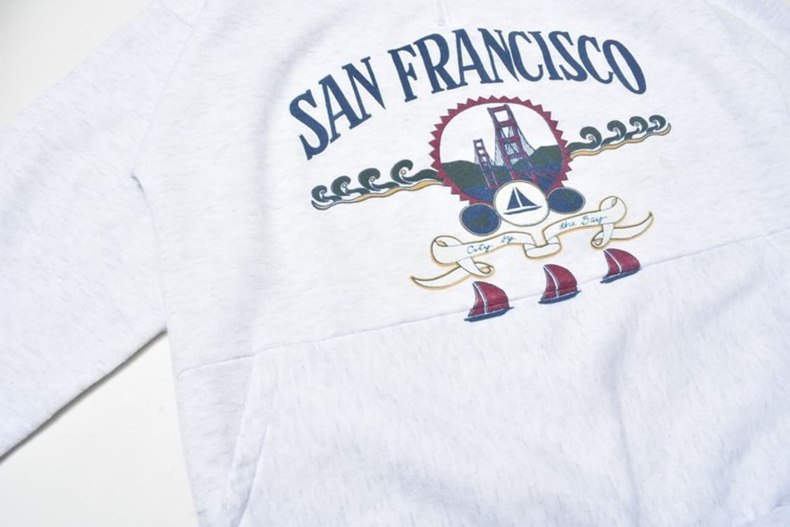 90S USA 반집업 맨투맨 스웻셔츠 M 상품이미지3