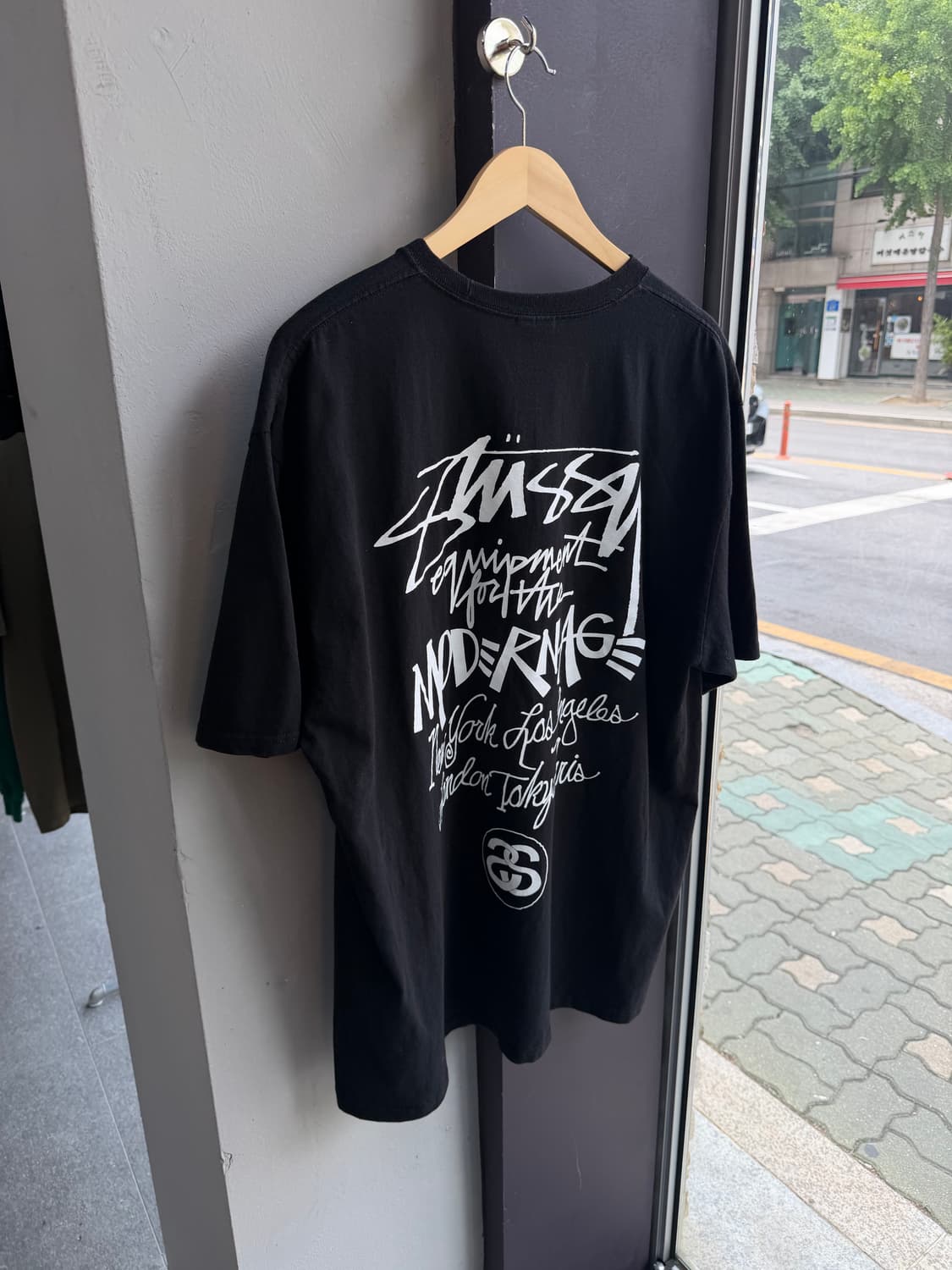 XL/ 스투시 모던 에이지 블랙 반팔 티셔츠 상품이미지7