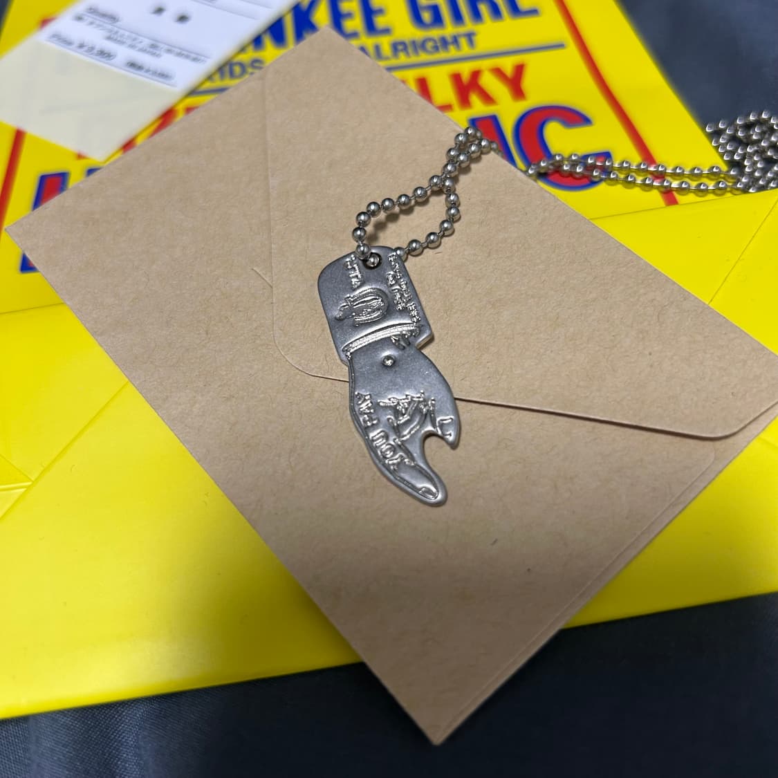 히스테릭 글래머 핑거 목걸이 풀구성 상품이미지4