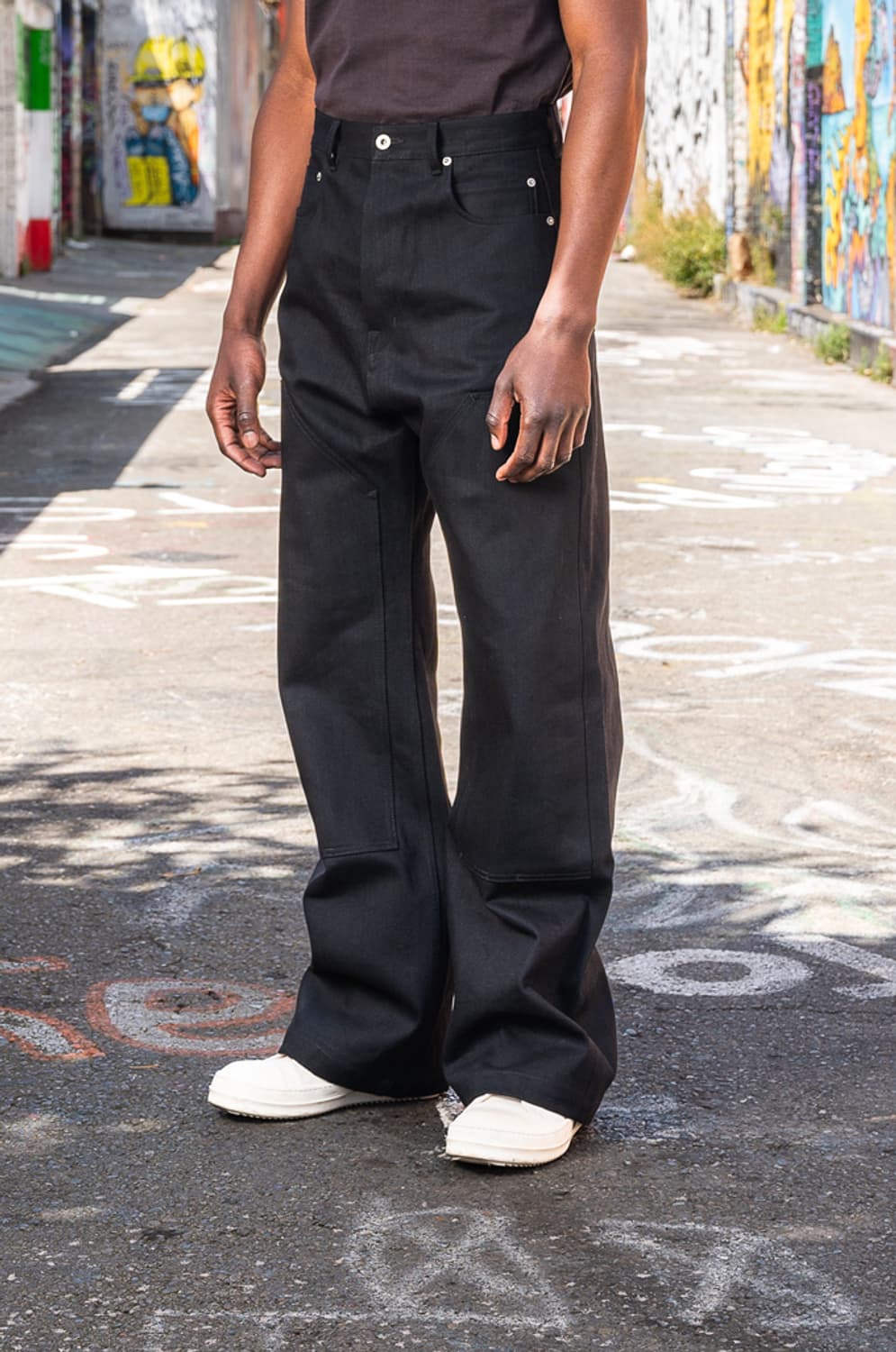 릭오웬스 오리모노 16oz 셀비지 더블니 게스 데님 상품이미지1