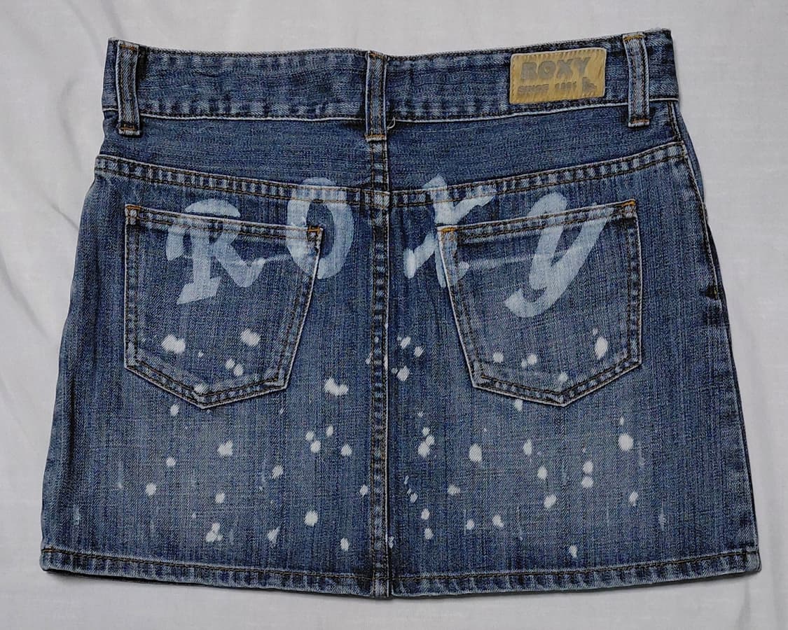 ROXY(록시) 페인트 스플래터 데님 미니스커트 (M사이즈) 상품이미지6
