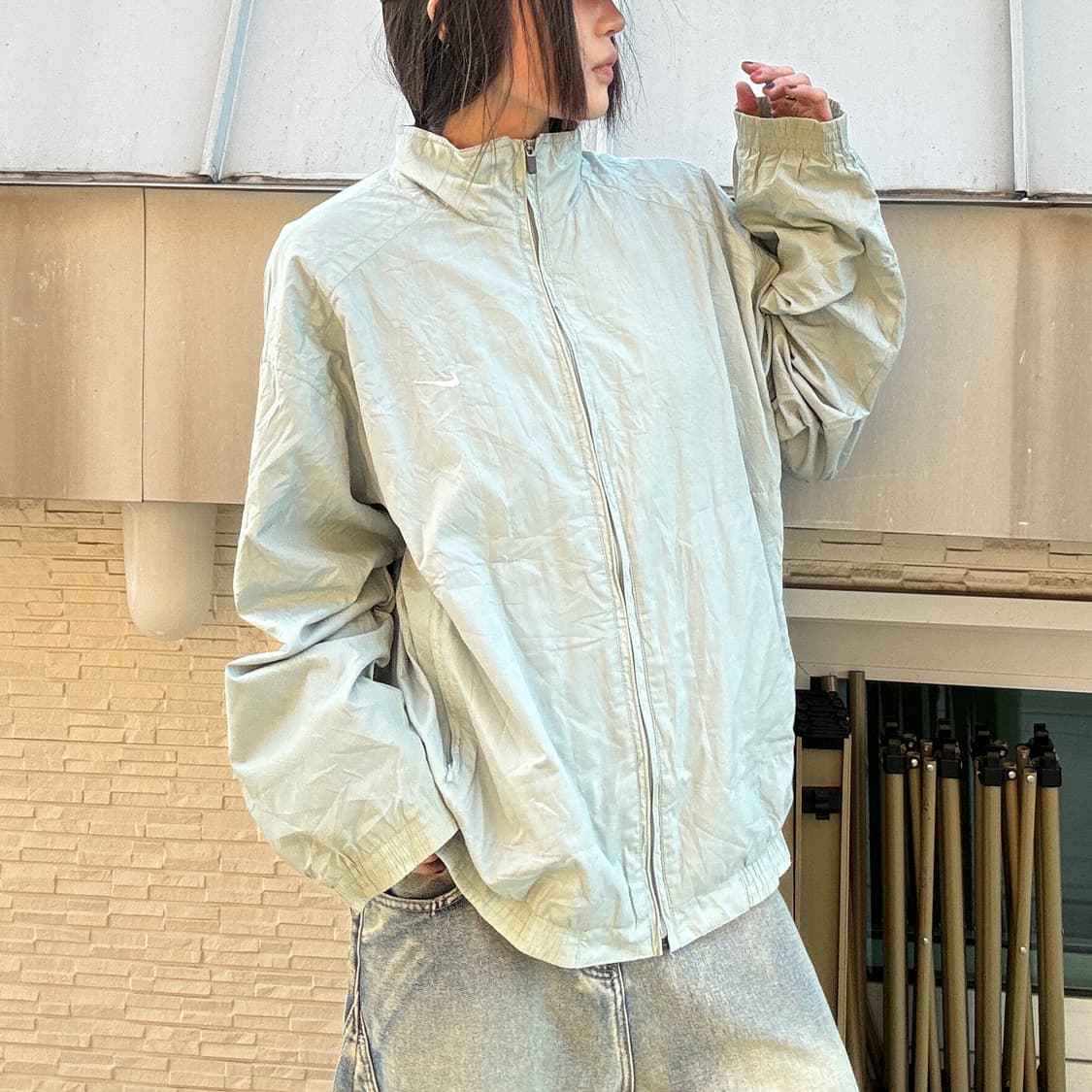 90s NIKE 올드스쿨 하이넥 집업 바람막이 상품이미지2