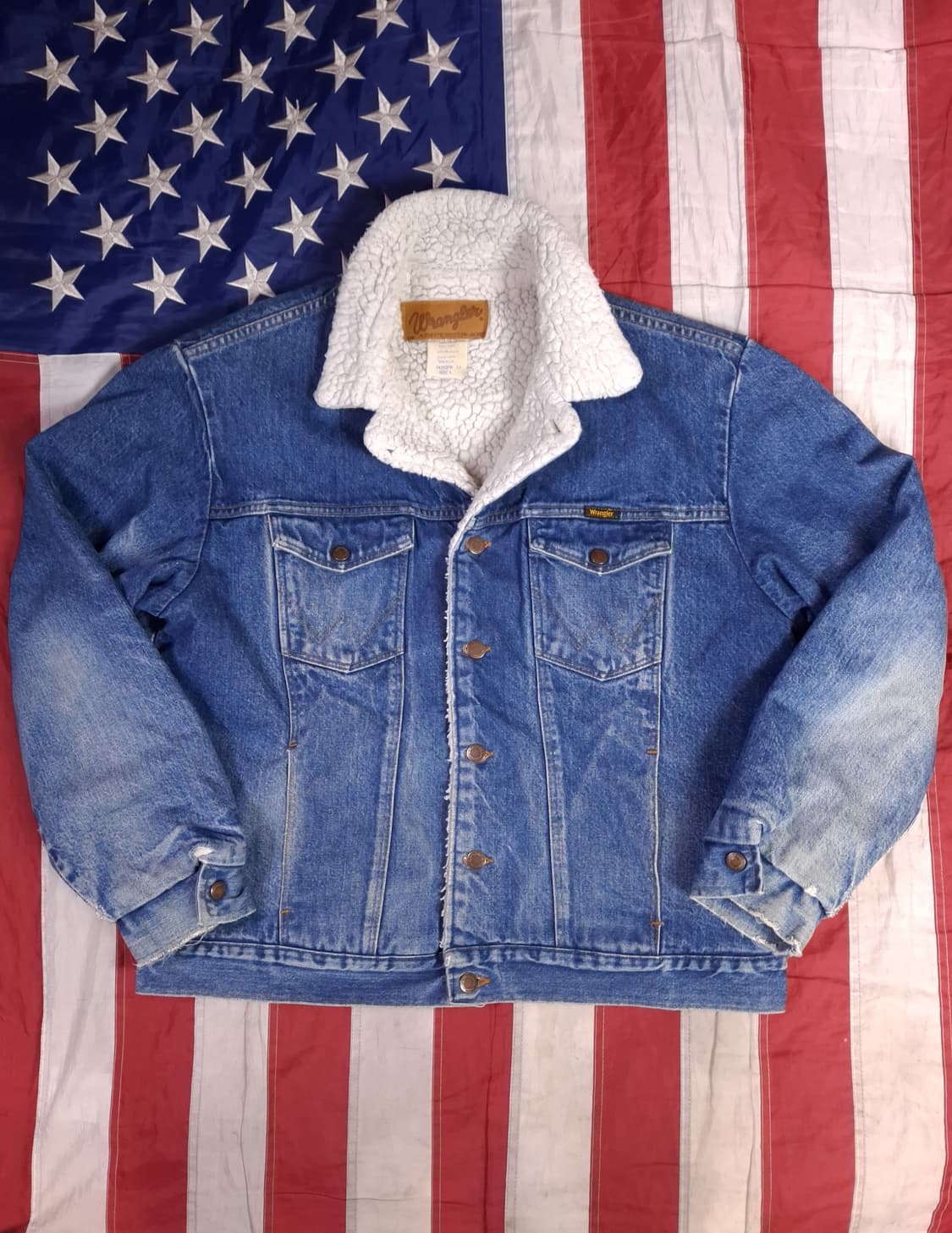 오리지날 80's 랭글러 데님 쉐르파 자켓 상품이미지1