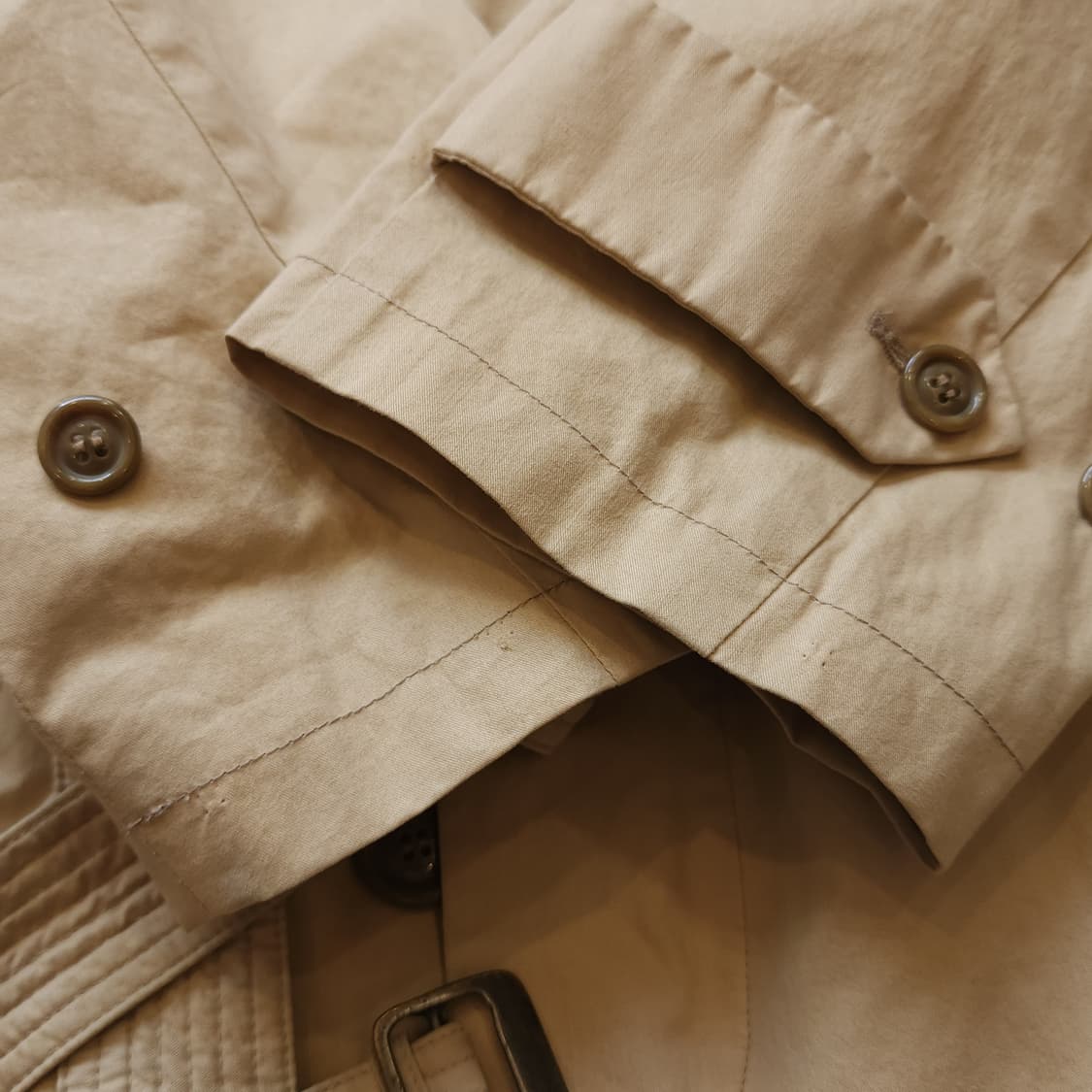 90s 엠포리오 아르마니 벨티드 싱글 트렌치 코트 L 상품이미지6