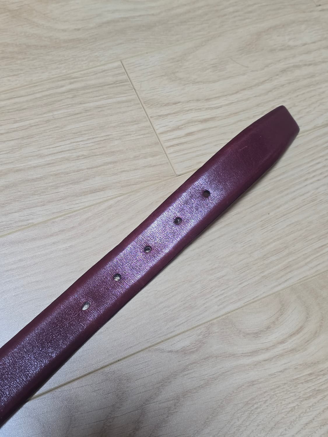 A.testoni 아테스토니 금장 레더 벨트  상품이미지4