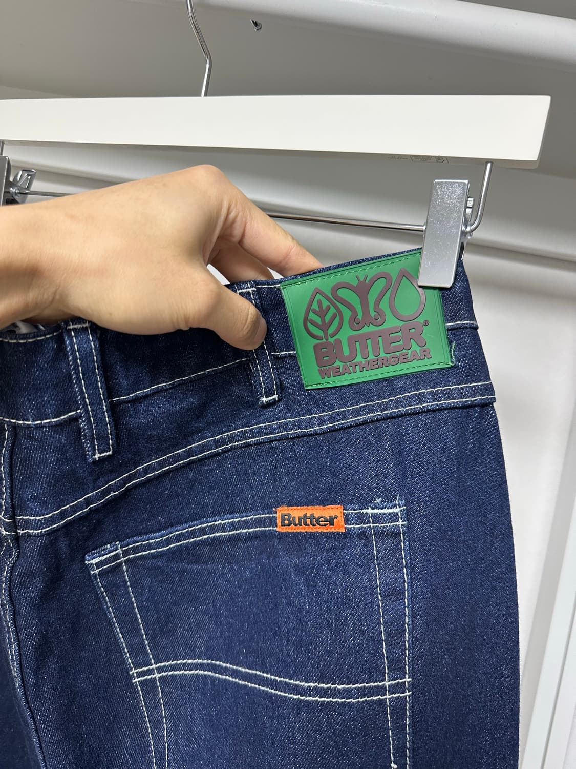 버터굿즈 와이드 배기 데님 팬츠 34 급처 상품이미지5