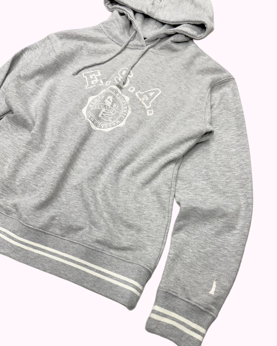 EAST BOY embroidery grey hood t-shirt 상품이미지2